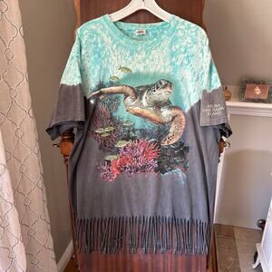 Vintage Sutton's Sportswear Adult XL Black T Shirt Lanai Hawaii Sea Turtle